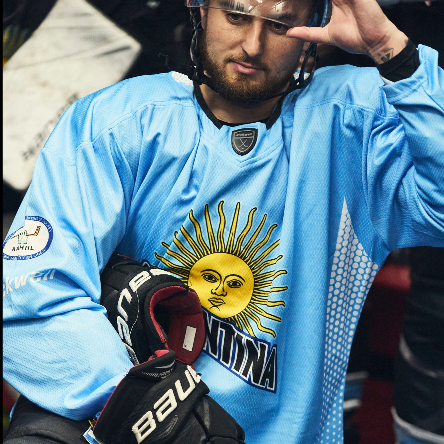 Official Argentina Practice Jersey Light Blue (Sublimated)