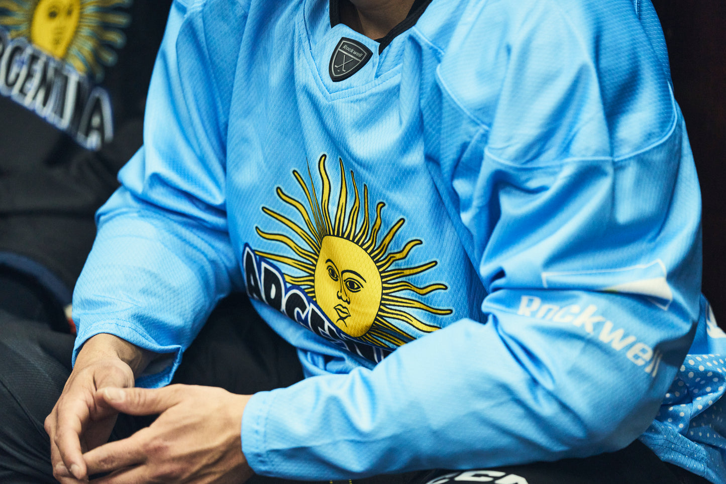 Official Argentina Practice Jersey Light Blue (Sublimated)