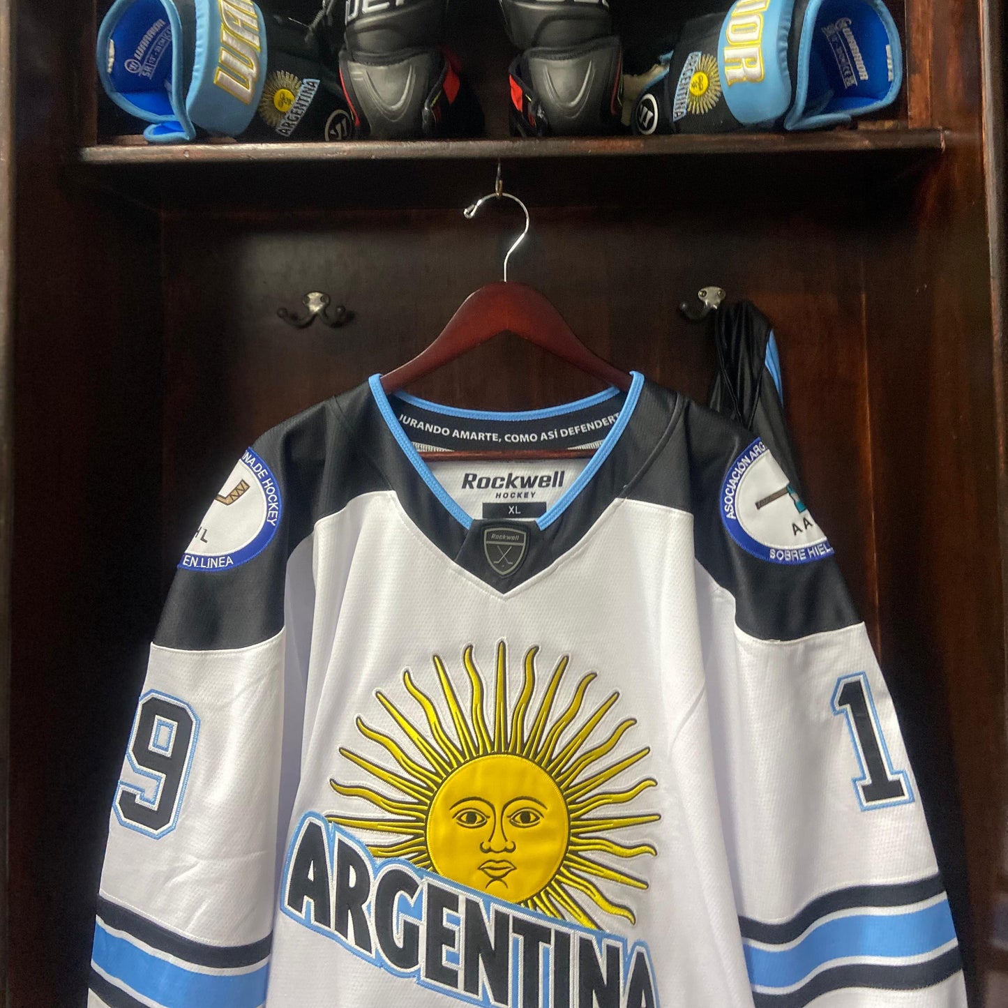 Official Argentina Match Jersey White (Stitched)