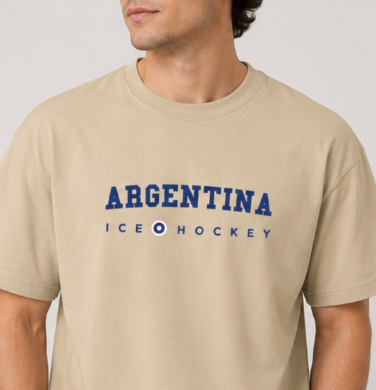 "Varsity" T-Shirt (Beige) DISCOUNTED PRESALE UNTIL 06/26