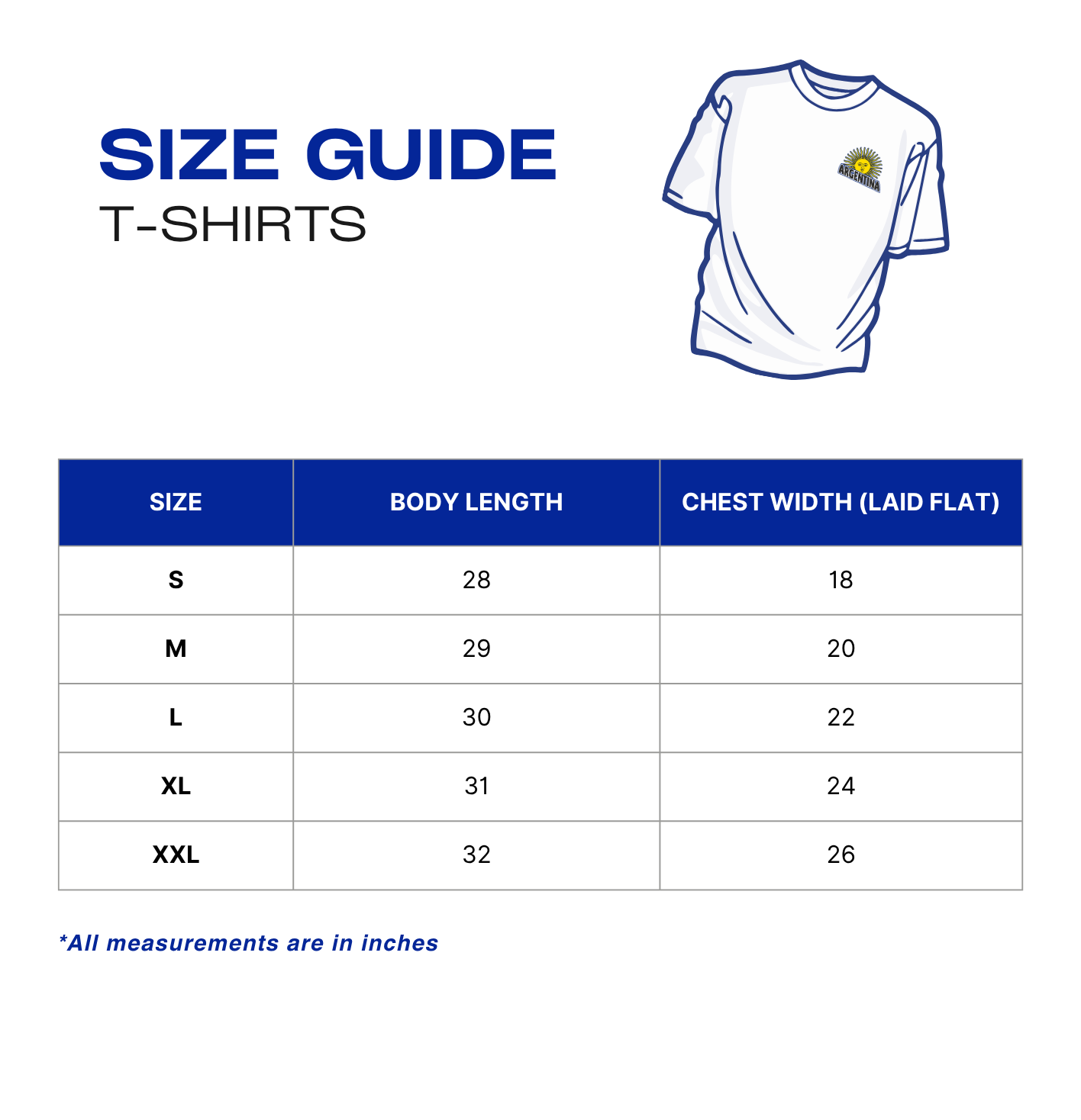 "Argentina Varsity" T-Shirt (Navy Blue)