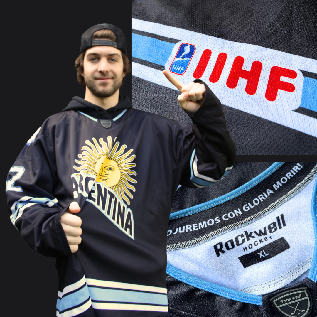 Personalized Men's National Team Match Jersey Black (Sublimated)